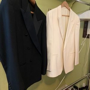 2 Tuxedo Jackets. One Givenchy other Bruno Kirches